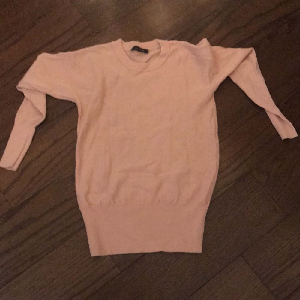 Pink knit sweater